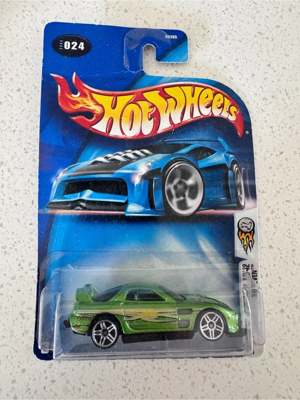 2003 Hot Wheels Green Die-Cast Toy Car
